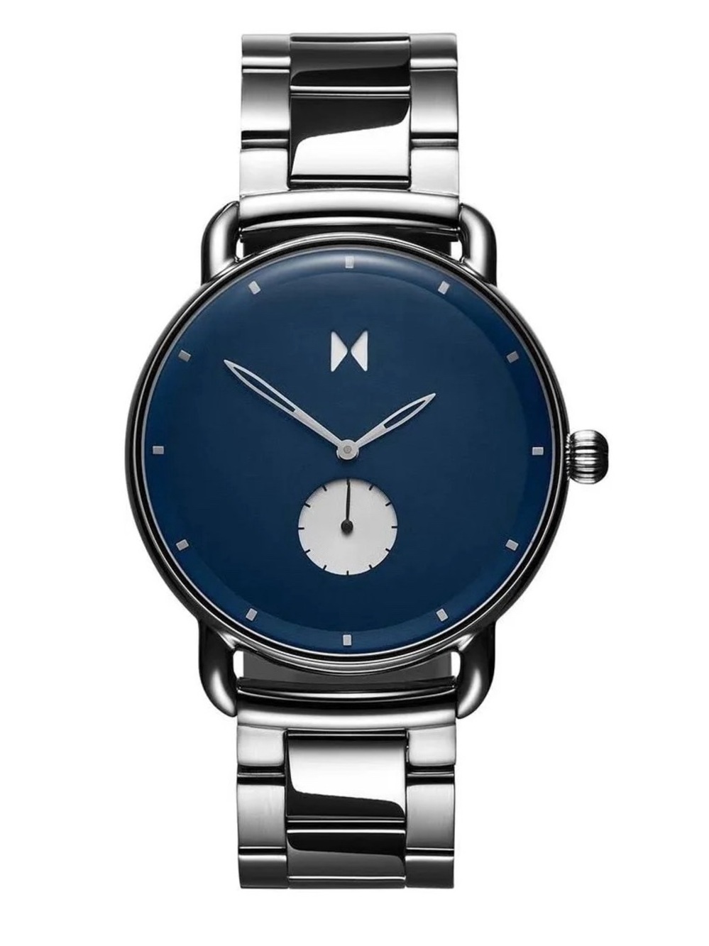 MVMT Silver Bracelet Watch with Blue Dial